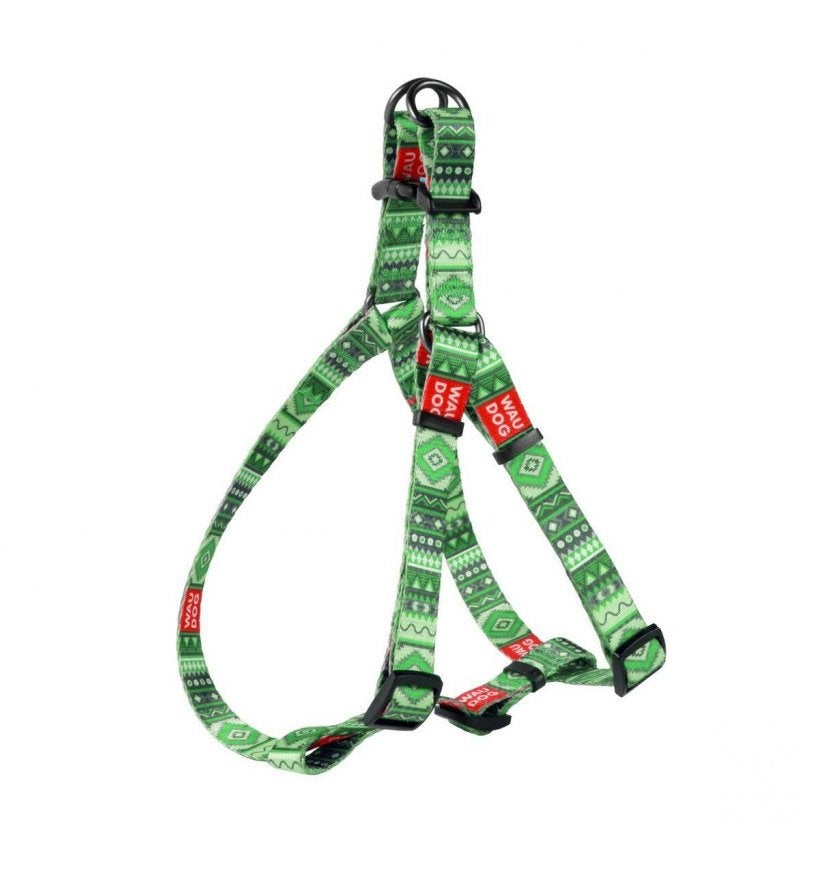 WAUDOG Ethno Harnas / Hondentuig Groen Borst 60-90 cm KOOPJE, WAUDOG, Ophalen of Verzenden, Nieuw, Hondentuig