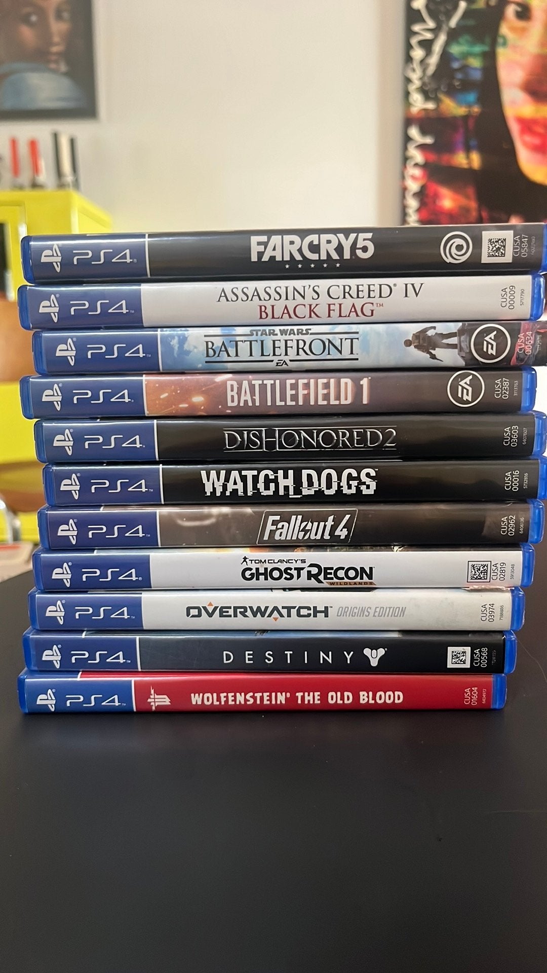Partij 11 originele PlayStation 4 games, Ophalen, Shooter, 2 spelers, Zo goed als nieuw