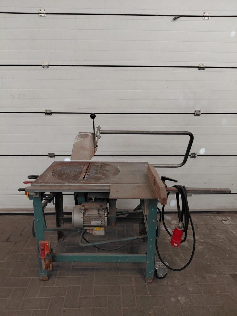 GJERDE 1603 ZAAGTAFEL 380 VOLT, Doe-het-zelf en Verbouw, Gereedschap | Zaagmachines, Ophalen, 1200 watt of meer, Cirkelzaag, 70 mm of meer