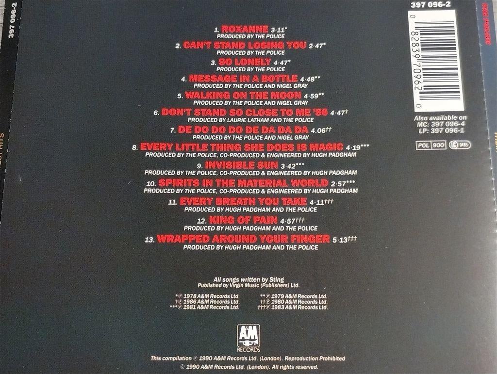 The Police - Their Greatest Hits, Ophalen of Verzenden, Zo goed als nieuw