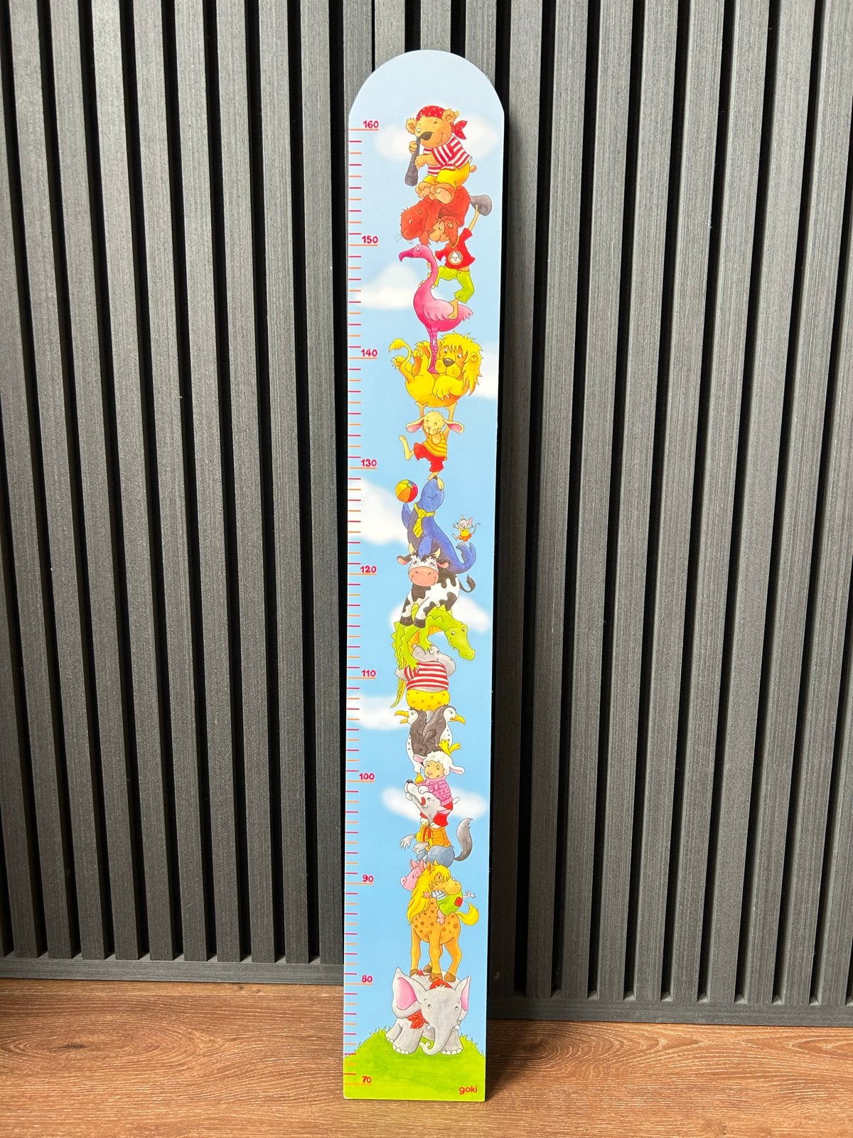 Goki groeimeter met dierenstapel (nieuw), Ophalen, Overige merken, Zo goed als nieuw, Wanddecoratie
