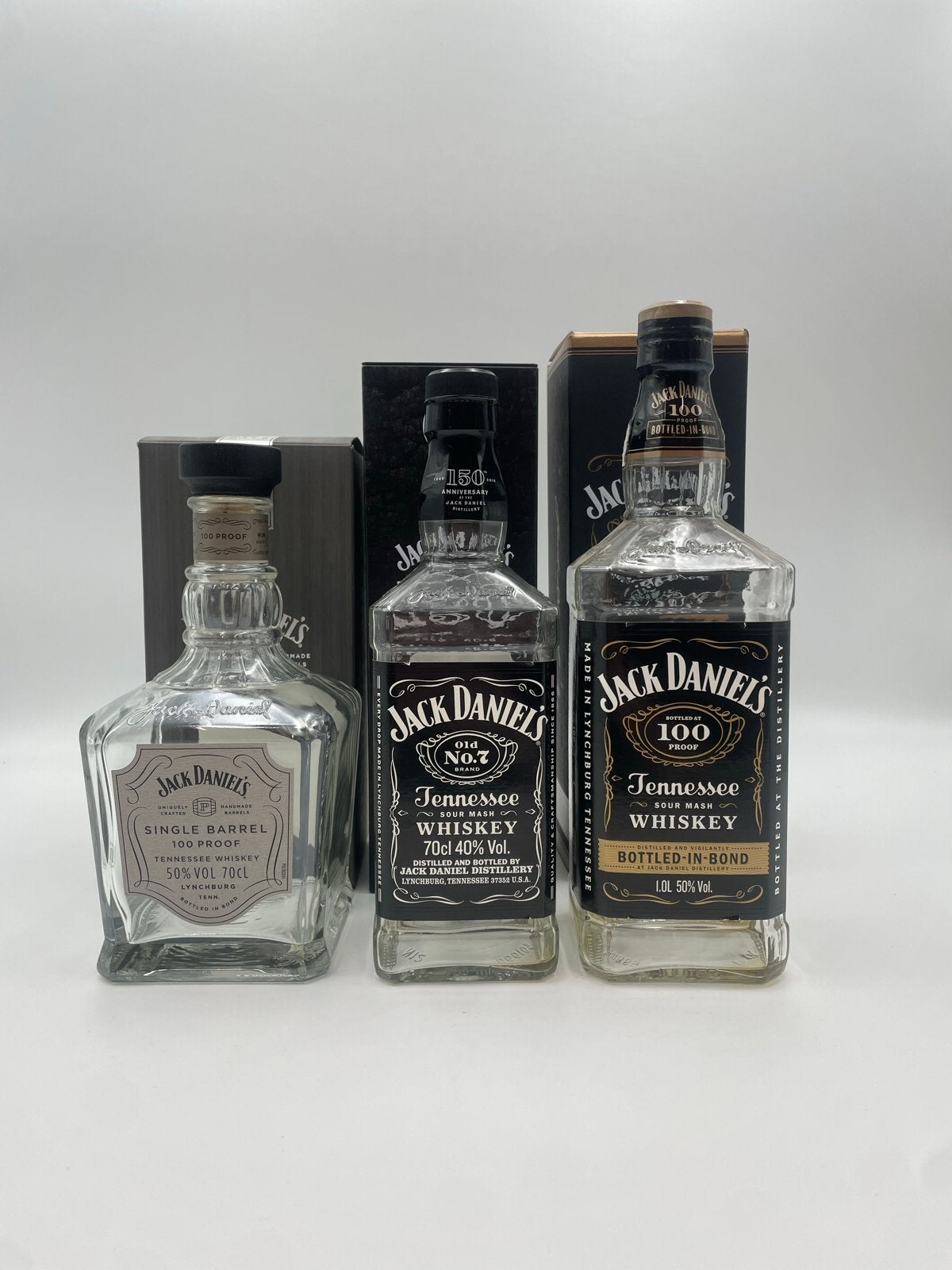 Jack Daniel's flessen inclusief doos, Ophalen of Verzenden, Gebruikt