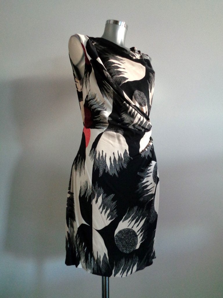 Diane von Furstenberg zijden jurk, origineel, mt. US 8 (38), Maat 38/40 (M), Overige kleuren, Verzenden, Zo goed als nieuw