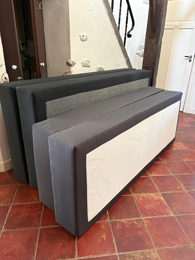 Boxsprings: 70x200 cm 80x210 cm en 90x210 cm, Ophalen, 210 cm, Tweepersoons, Zo goed als nieuw