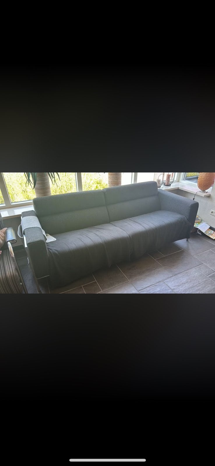 Gratis harvink bank 3 persoons, Ophalen, Gebruikt, Driepersoons, 75 tot 100 cm