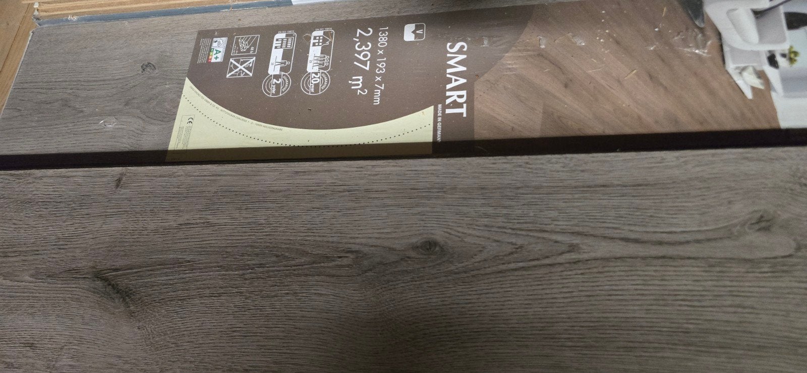 Kliklaminaat met groef - 2 pakken + 5 losse planken, Ophalen, Overige materialen, 50 tot 150 cm, Nieuw