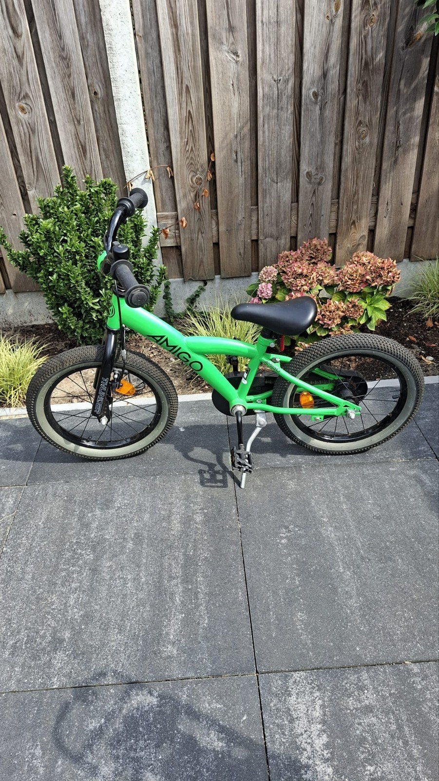Amigo Thunder Kinderfiets 16 inch - Groen, Ophalen, Gebruikt, 16 tot 20 inch, Amigo