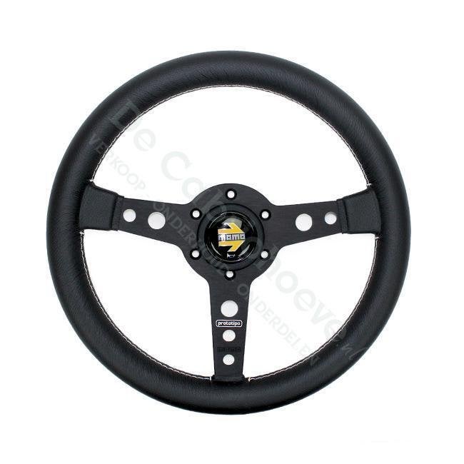 MX5 Momo stuur Prototipo 32 Zwart, De Cabriohoeve VOF, Nieuw, Info@cabriohoeve.nl, Julianalaan 9, 9462PG Gasselte, Nederland