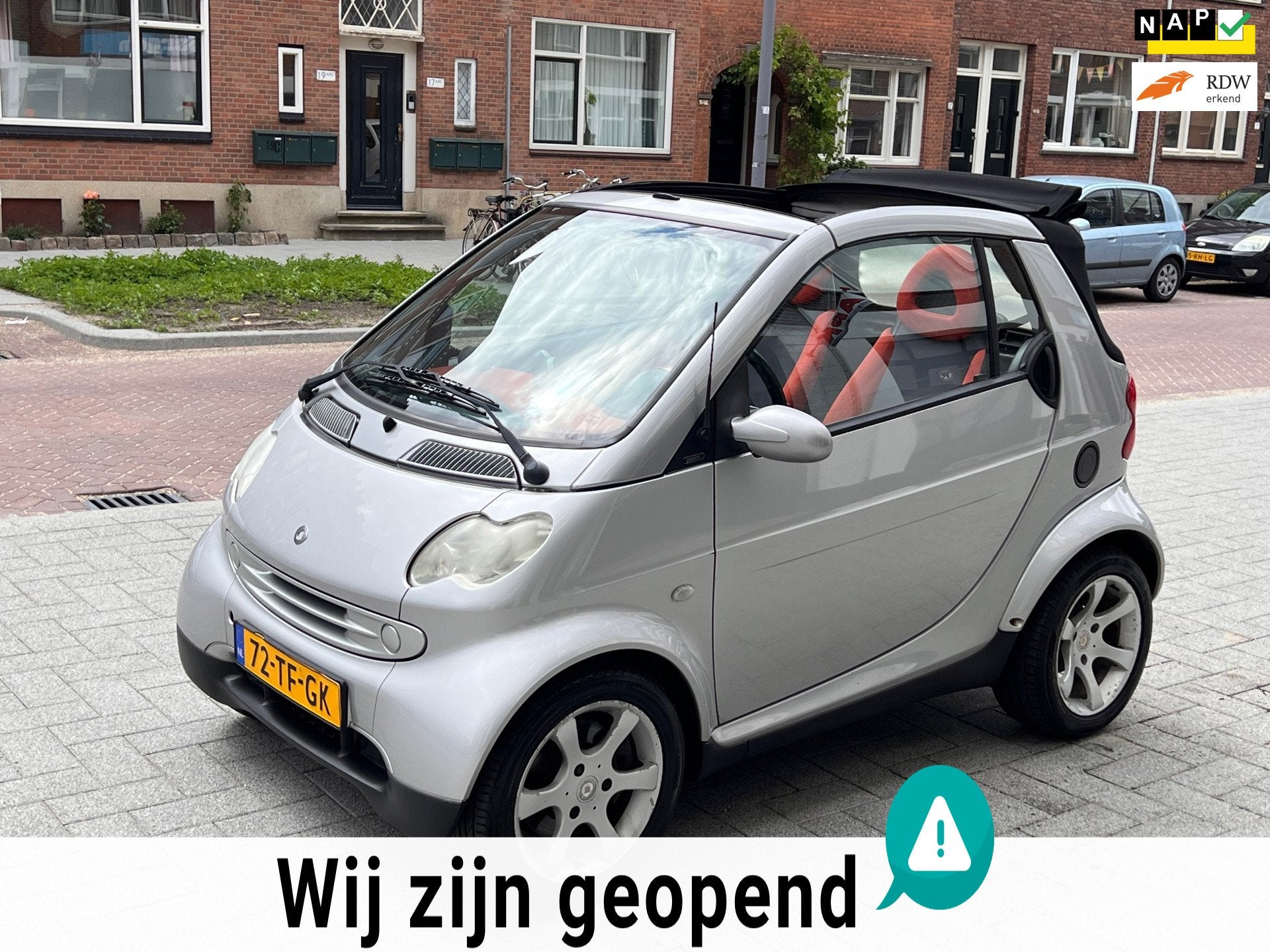 Smart Fortwo cabrio 0.7 passion, 21 km/l, Achterwielaandrijving, Gebruikt, Cabriolet