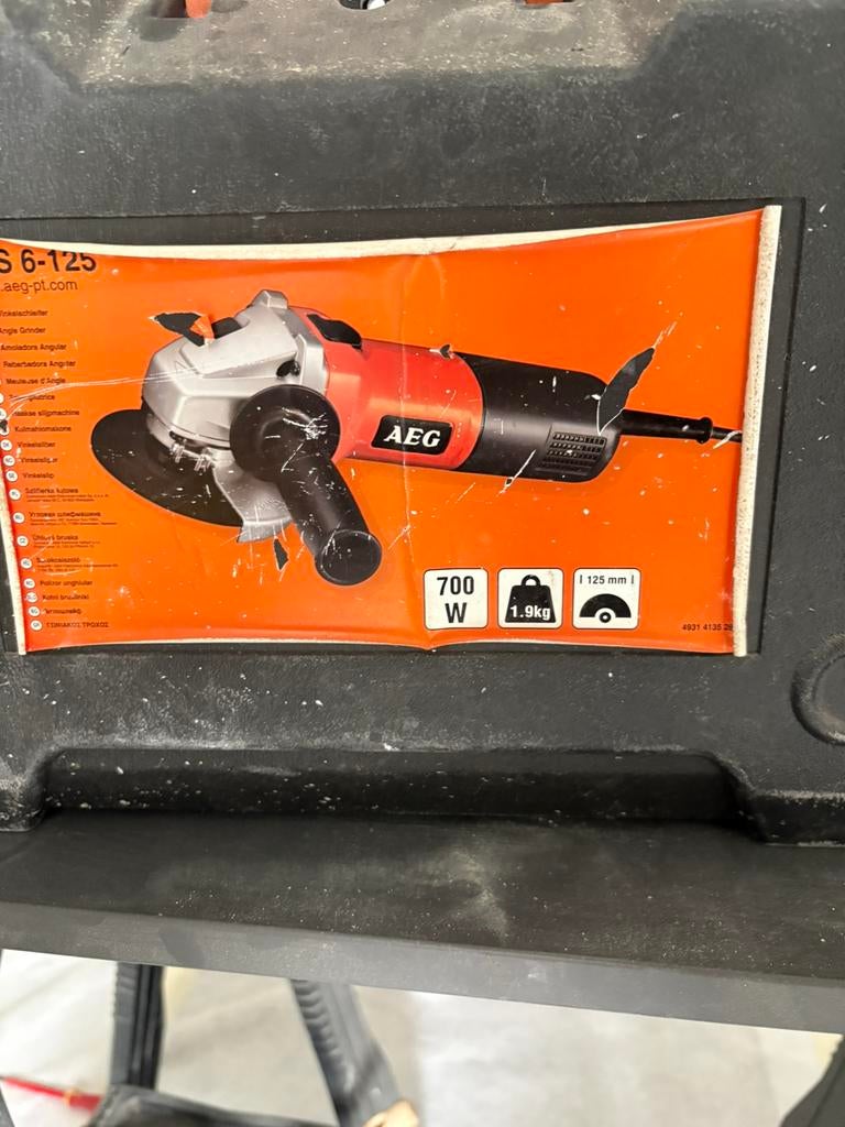 AEG slijper, Ophalen of Verzenden, Gebruikt, 700 tot 1000 watt, Werkbankslijpmachine