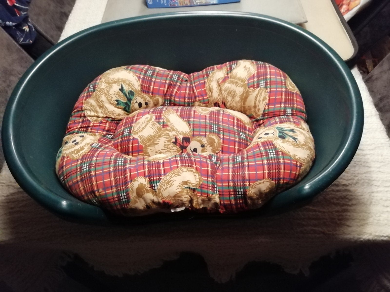 Honden mand met kussen, Ophalen, Riet
