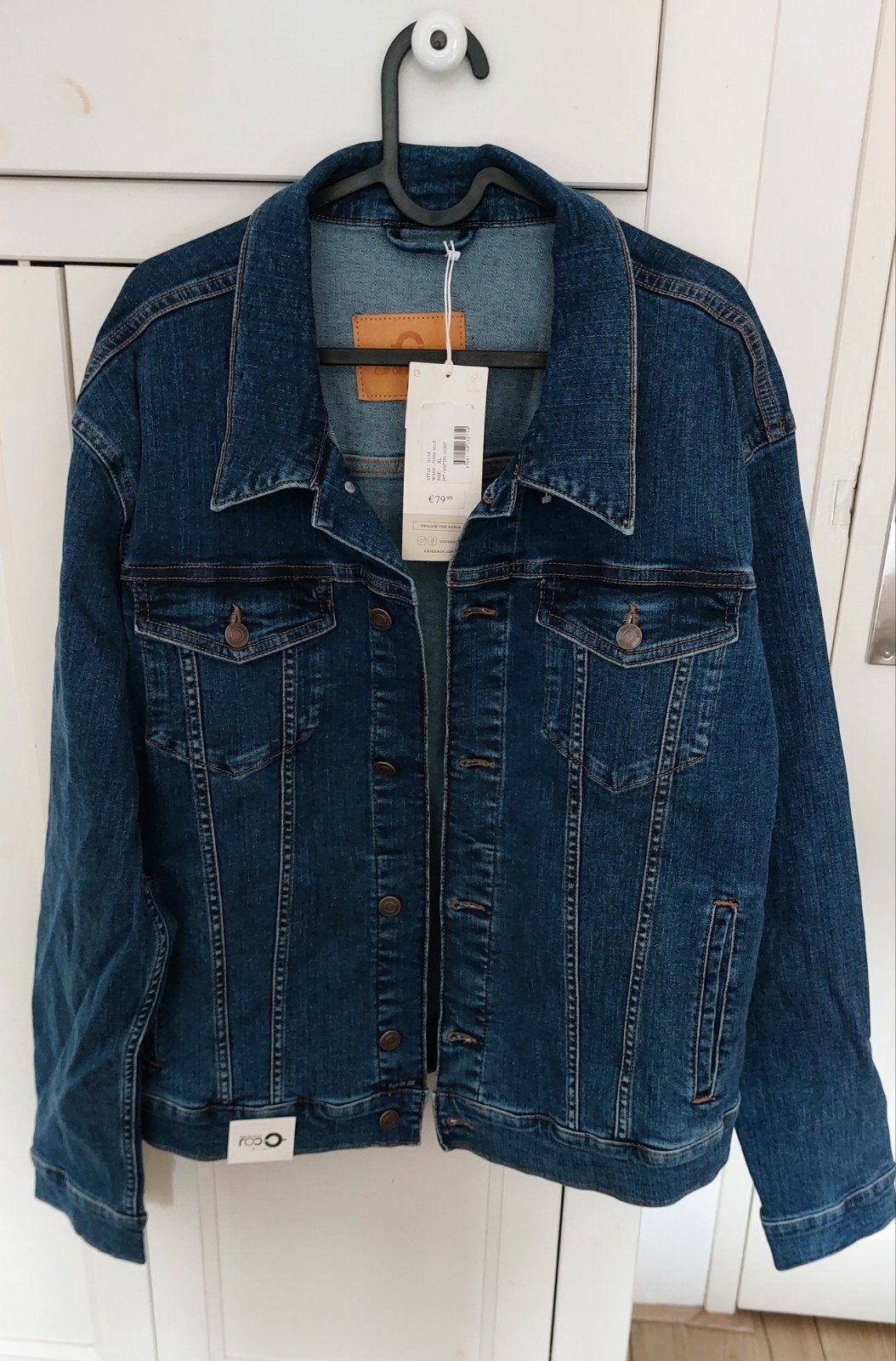 Nieuwe Cup of Joe Denim Ryan Spijkerjasje Maat M, Ophalen of Verzenden, Maat 48/50 (M), Blauw, Nieuw
