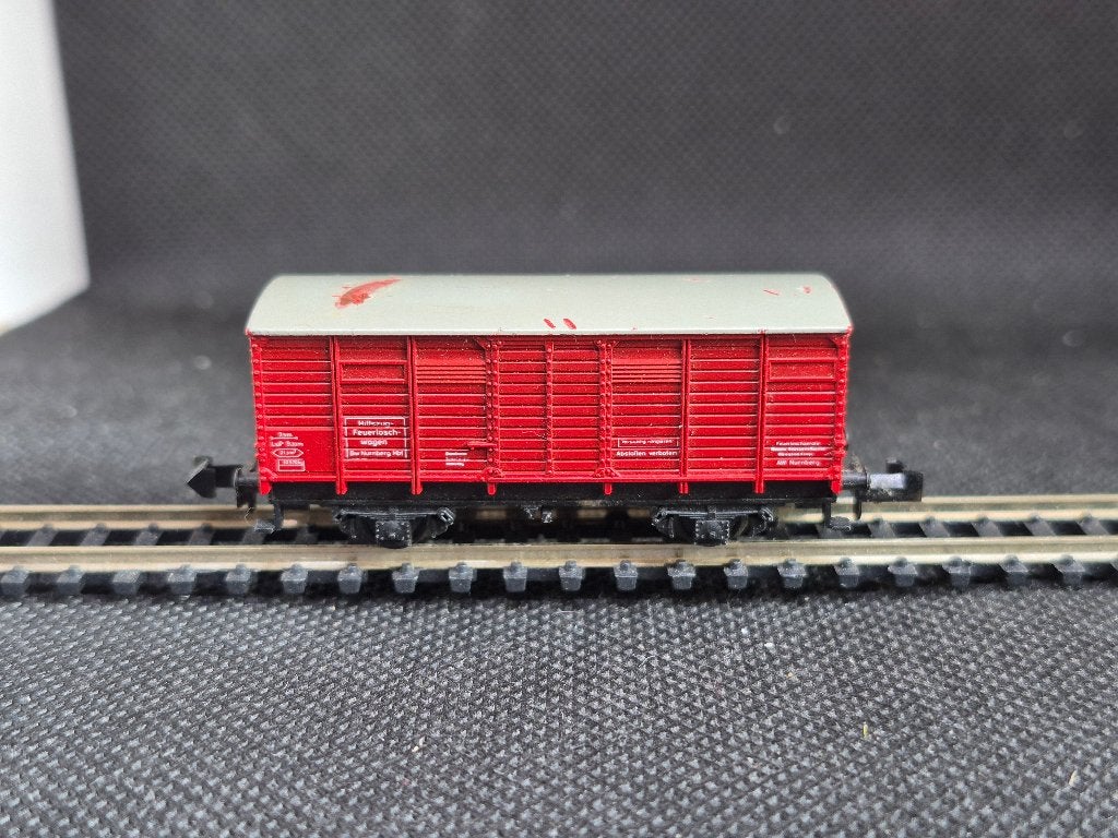 Minitrix 3514 - dienstwagen ongevallentrein (15489), Gebruikt, Gelijkstroom, Trix, Wagon