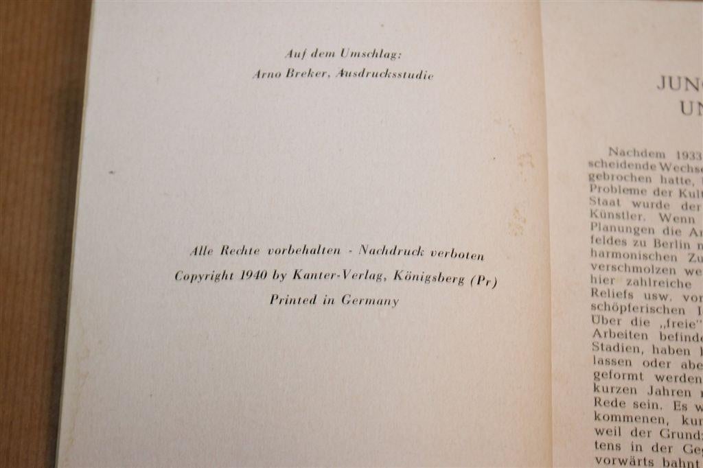 Nazikunst — Jonge Beeldhouwers Onze Tijd [1940], Ophalen of Verzenden, Gelezen