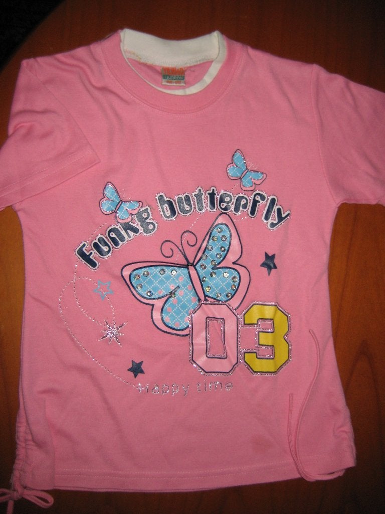 Shirt, 116/122, Butterfly, Yilmaz Fashion, Ophalen of Verzenden, Zo goed als nieuw, Meisje, Shirt of Longsleeve