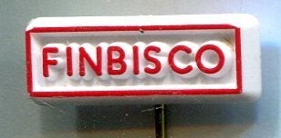 Finbisco wit plastic beschuit speldje ( U_155), Verzenden, Zo goed als nieuw, Merk, Speldje of Pin