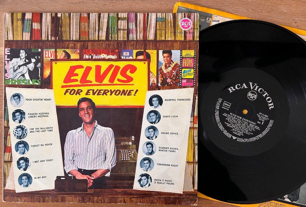 ELVIS PRESLEY - Elvis for everyone! ( LP ), Cd's en Dvd's, Vinyl | Rock, LP, Originele persing, Ophalen of Verzenden, Zo goed als nieuw