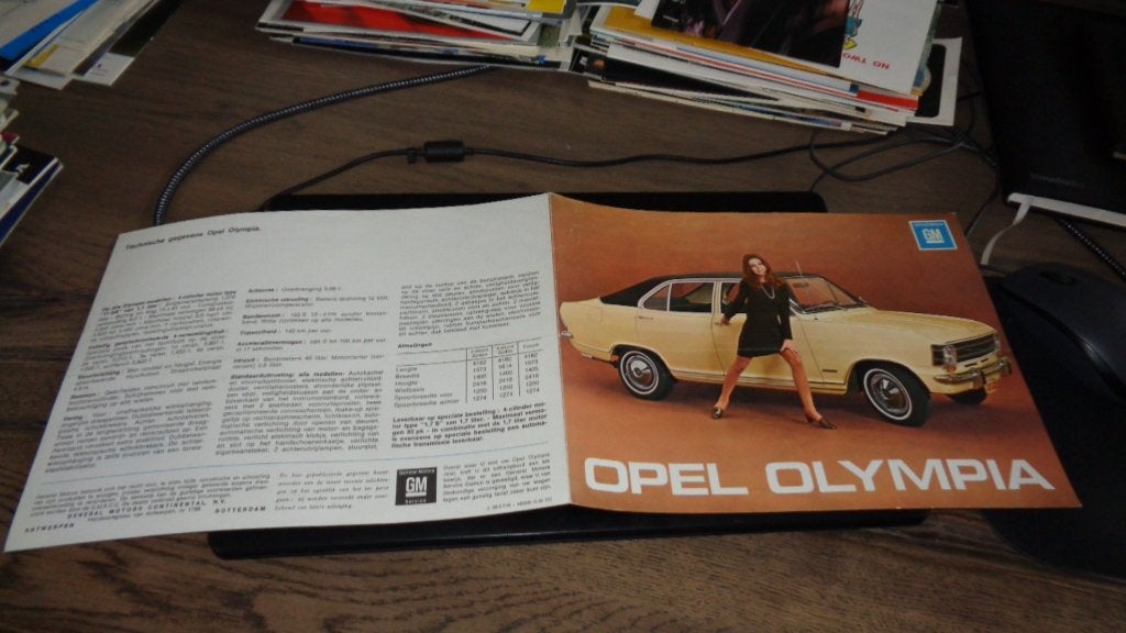 Folder  OPEL OLYMPIA (KADETT), Verzenden, Gelezen, Opel
