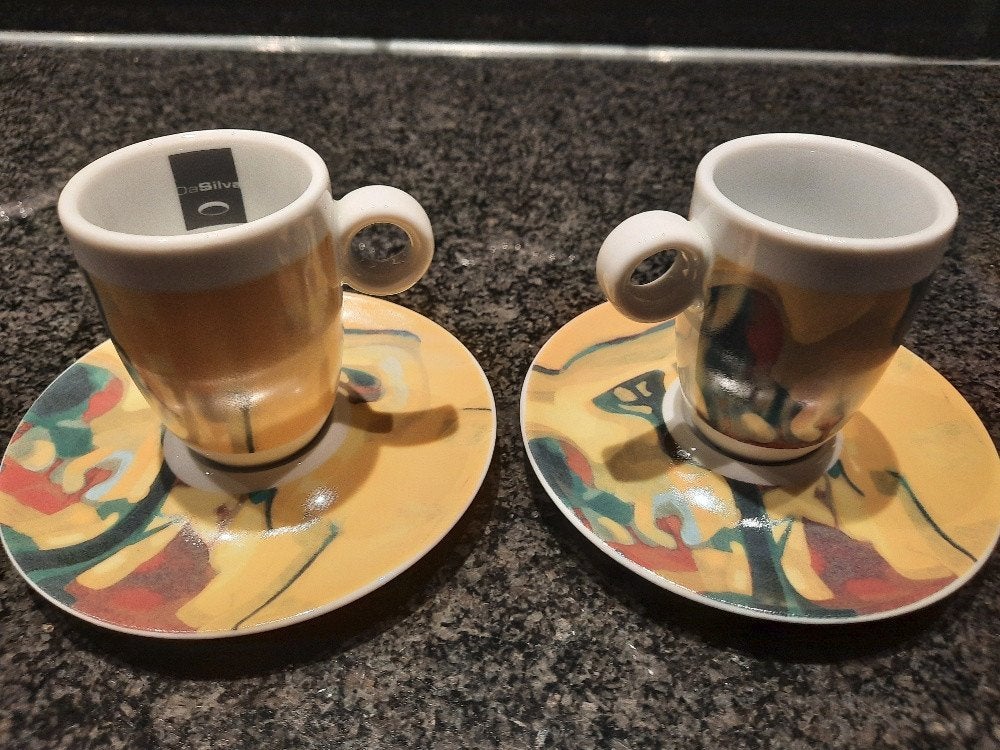 Da Silva Art Collection 2008 Peter Venrooy espresso servies, Antiek en Kunst, Ophalen of Verzenden