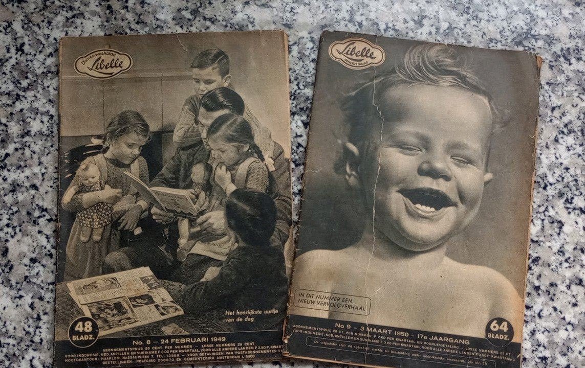 Libelle magazines uit 1949 en 1950 - 2 stuks, Ophalen of Verzenden, Gelezen, Damesbladen