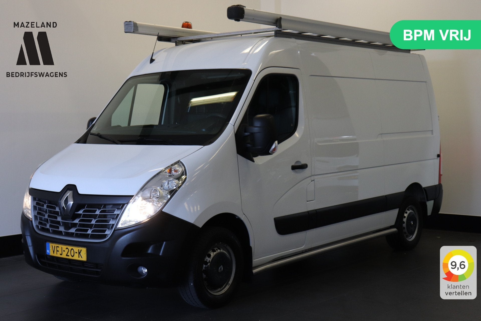 Renault Master 2.3 dCi 130PK L2H2 EURO 6 - Airco - Navi - Cr, Stof, Gebruikt, 4 cilinders, Renault