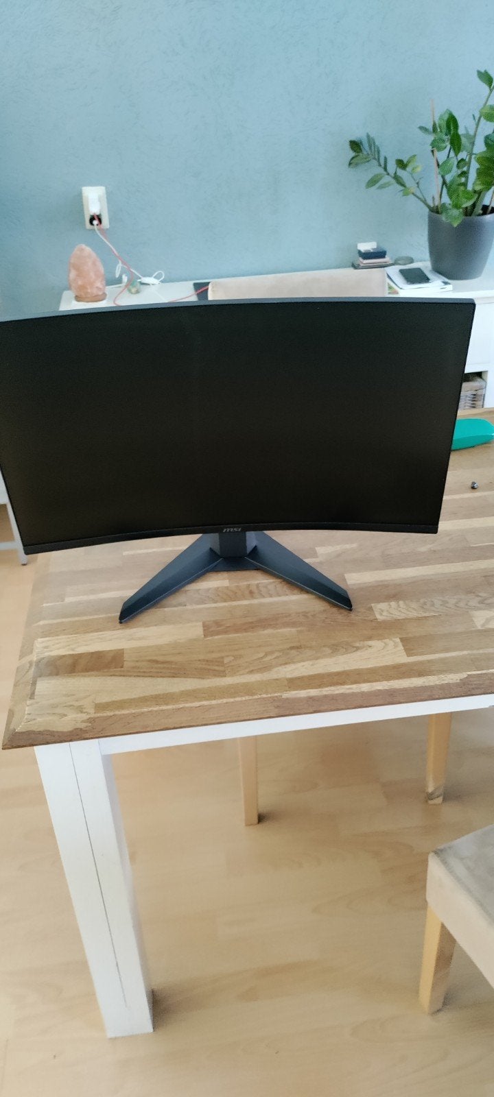 Defecte gaming monitor met streep in het midden, Computers en Software, Monitoren, MSI, Curved, Niet werkend, Ophalen