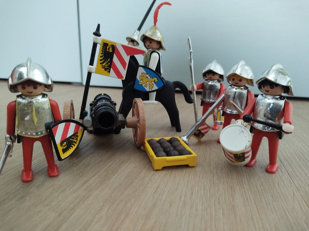 Playmobil Stadswacht ridders set 3482 jaren 80, Ophalen, Gebruikt, Complete set, Knights