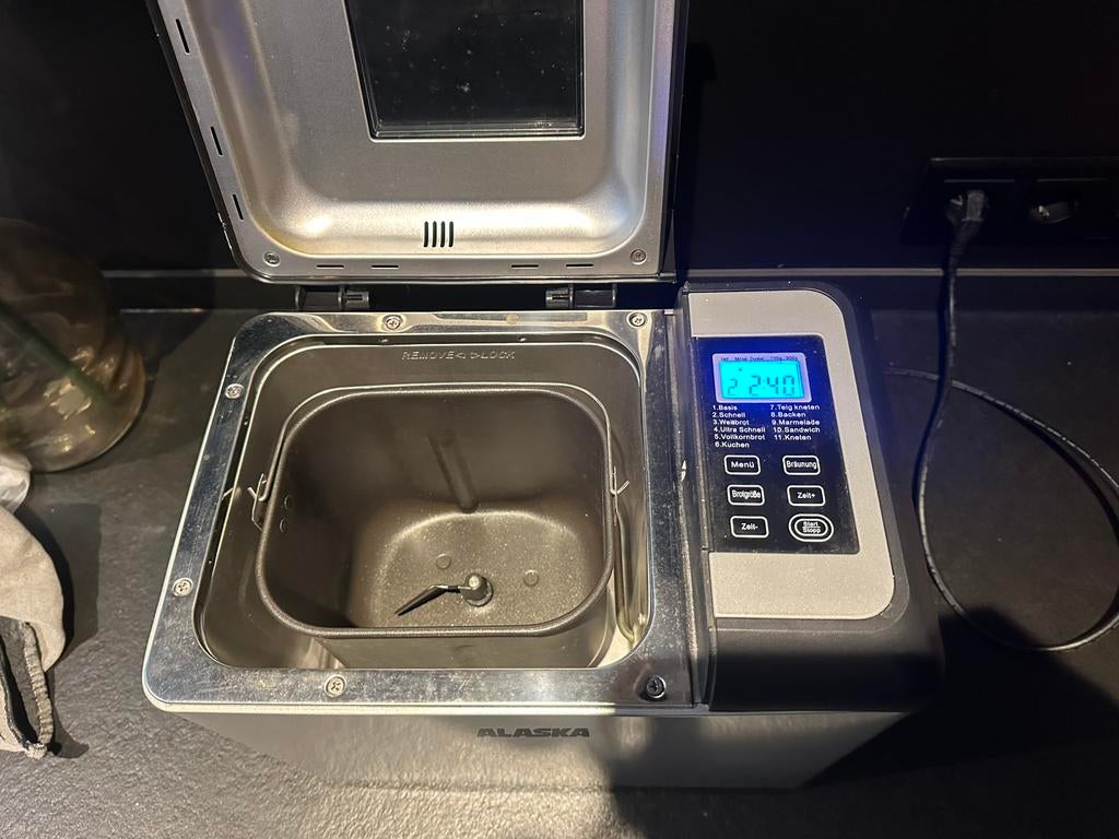 Broodbakmachine Alaska BM2800, Witgoed en Apparatuur, Ophalen of Verzenden, Zo goed als nieuw, Met timer, Kijkvenster