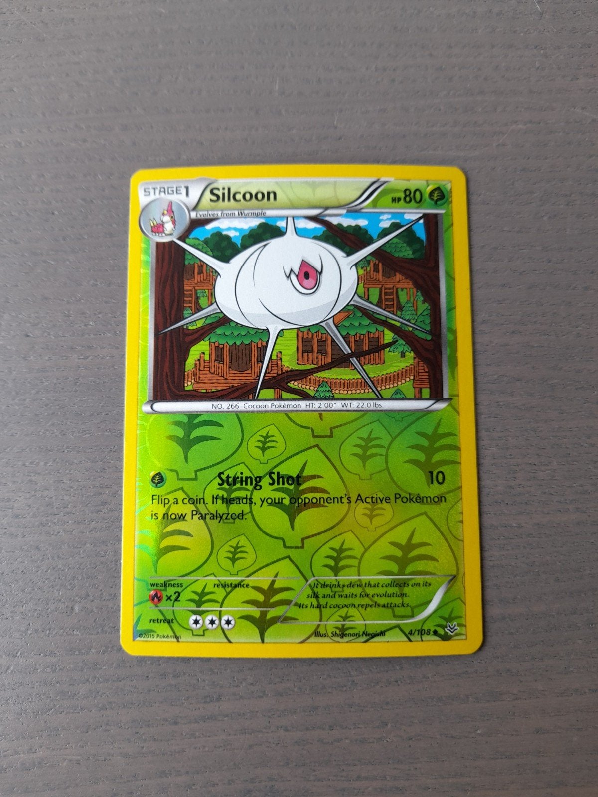 Roaring skies 4/108 silcoon reverse, Ophalen of Verzenden, Gebruikt, Losse kaart, Foil