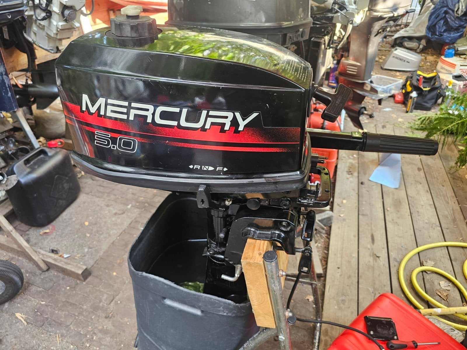 nette mercury 5 pk 2 takt kortstaart opknapper, Ophalen, Gebruikt, Motor en Techniek