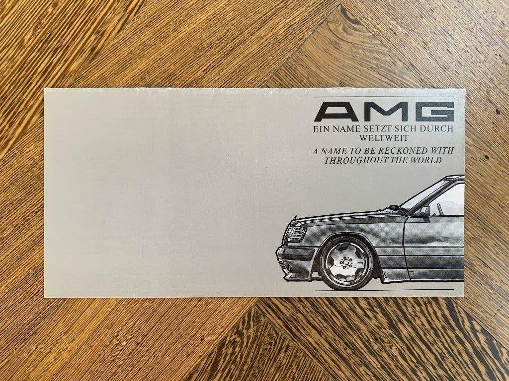 Folder brochure Mercedes-Benz AMG pre-merger 1987, Nieuw, Mercedes-Benz, Mercedes, Ophalen of Verzenden