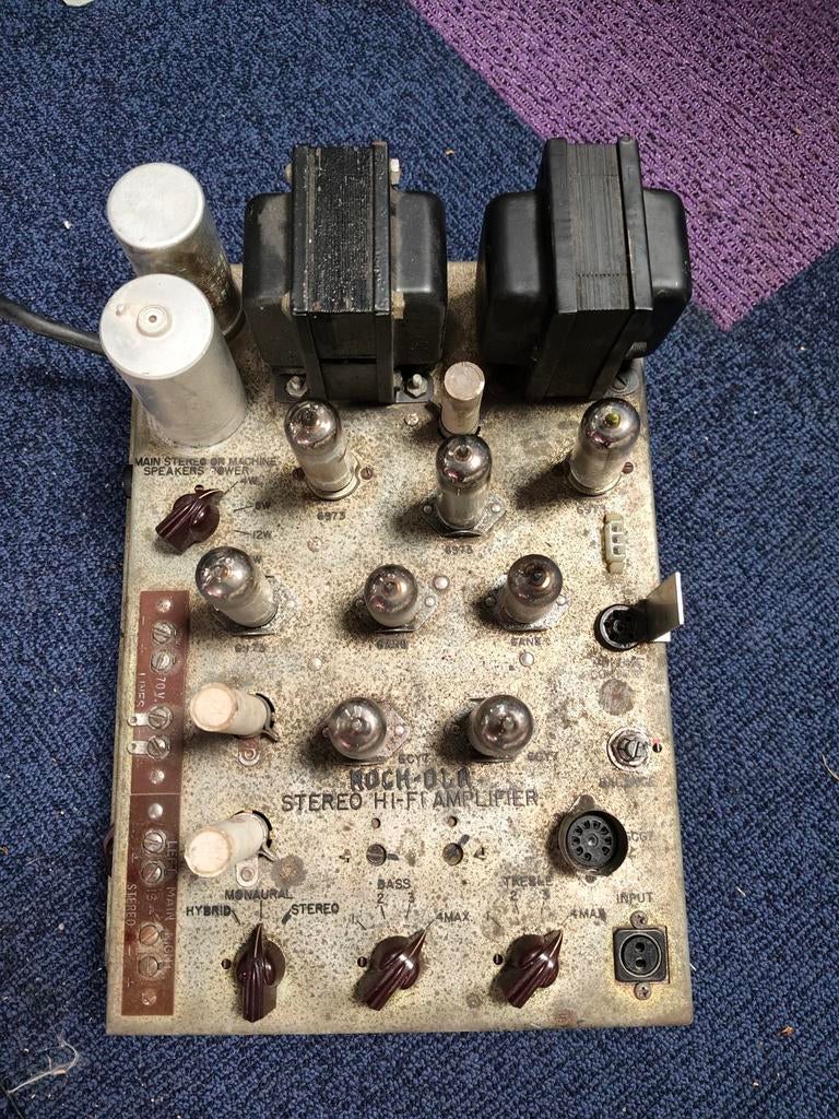 Versterker Rock Ola Tempo 2 stereo, Verzamelen, Automaten | Jukeboxen, Ophalen of Verzenden, Gebruikt, 1950 tot 1960, Rock Ola