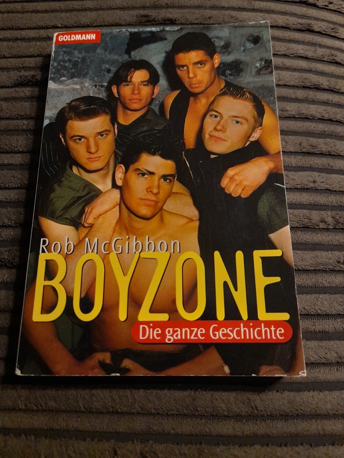 Boyzone Die ganze Geschichte - Rob McGibbon, Ophalen of Verzenden, Zo goed als nieuw, Rob McGibbon, Media