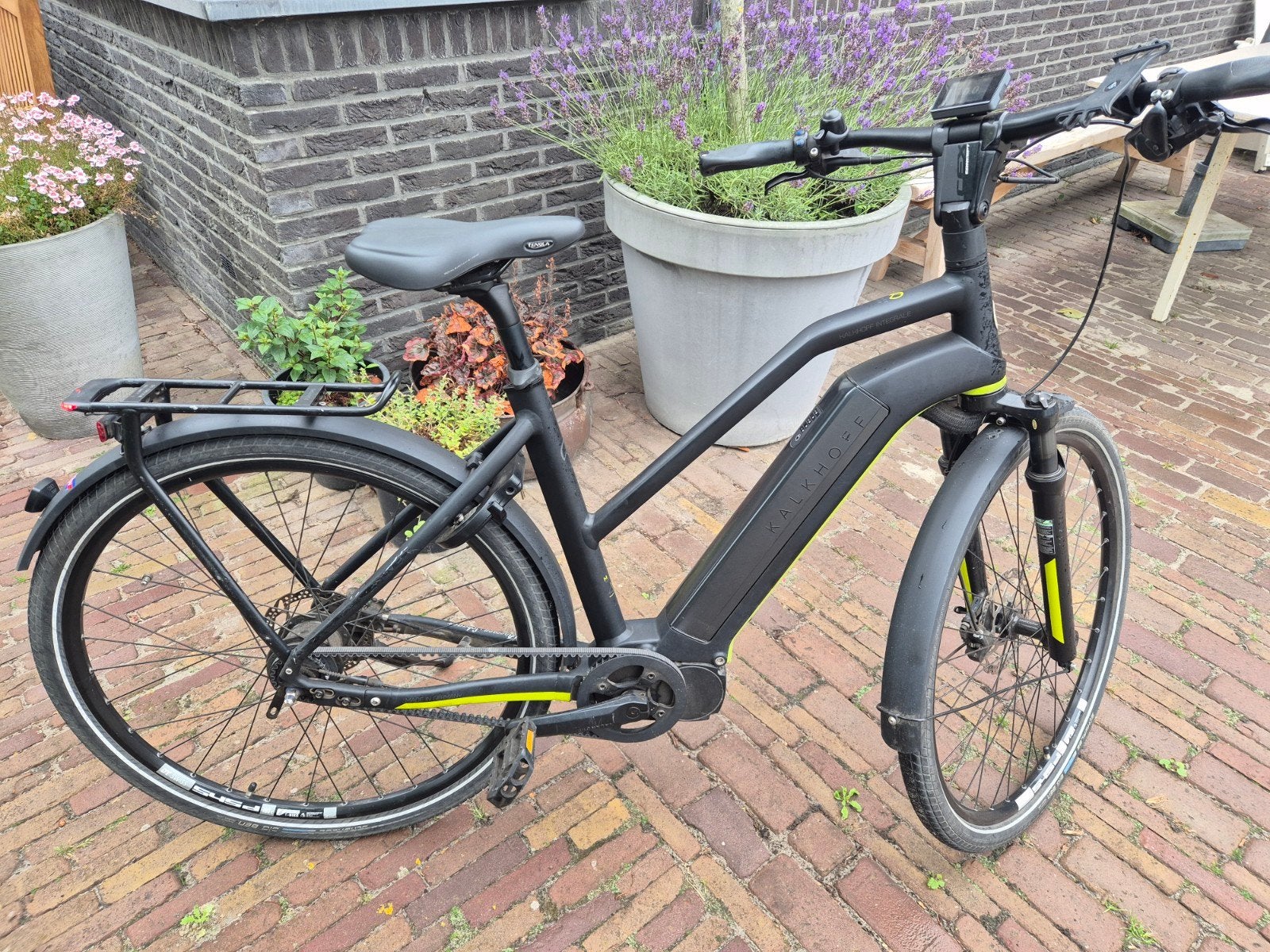 Kalkhoff elektrische fiets met snaar, Gebruikt, 51 tot 55 cm, 50 km per accu of meer, Ophalen