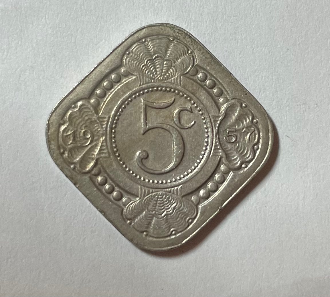 5 cent Nederlandse Antillen 1957, Ophalen of Verzenden