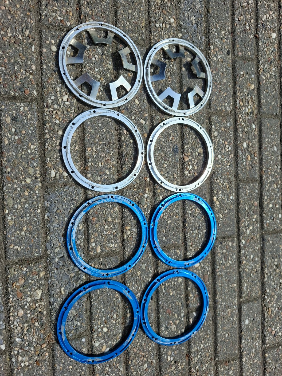 Aluminium Beadlock Ringen voor HPI Baja, Losi 5ive-T, Dbxl, Ophalen of Verzenden, Gebruikt, Overige schalen, Onderdeel