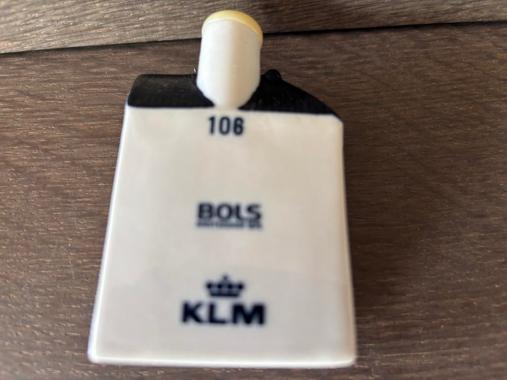 KLM huisje 106 - Bols Jenever - gevuld, Verzamelen, KLM Huisjes, Ophalen of Verzenden, Zo goed als nieuw, Gevuld