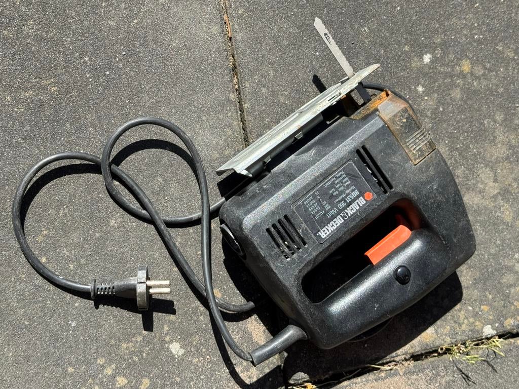 Black & Decker Decoupeerzaag BQ531 350 Watt, Gebruikt, Decoupeerzaag, Ophalen of Verzenden, 30 tot 70 mm