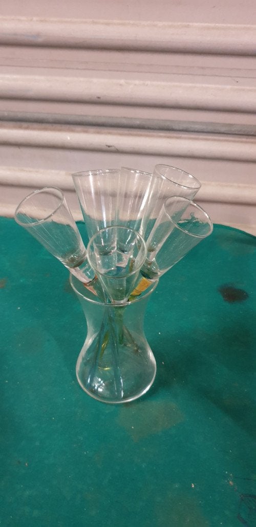 shot glazen op steel, Verzamelen, Glas en Borrelglaasjes, Ophalen of Verzenden, 'T Olde Gre-j, Info@toldegrej.nl, Endepoelstraat 20f Didam