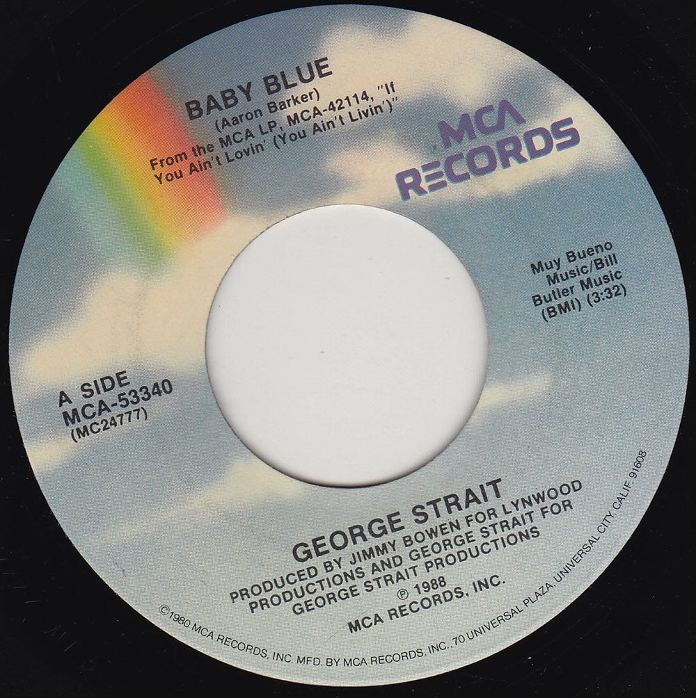 George Strait - Baby Blue, Ophalen of Verzenden, Zo goed als nieuw, 7 inch, Country en Western