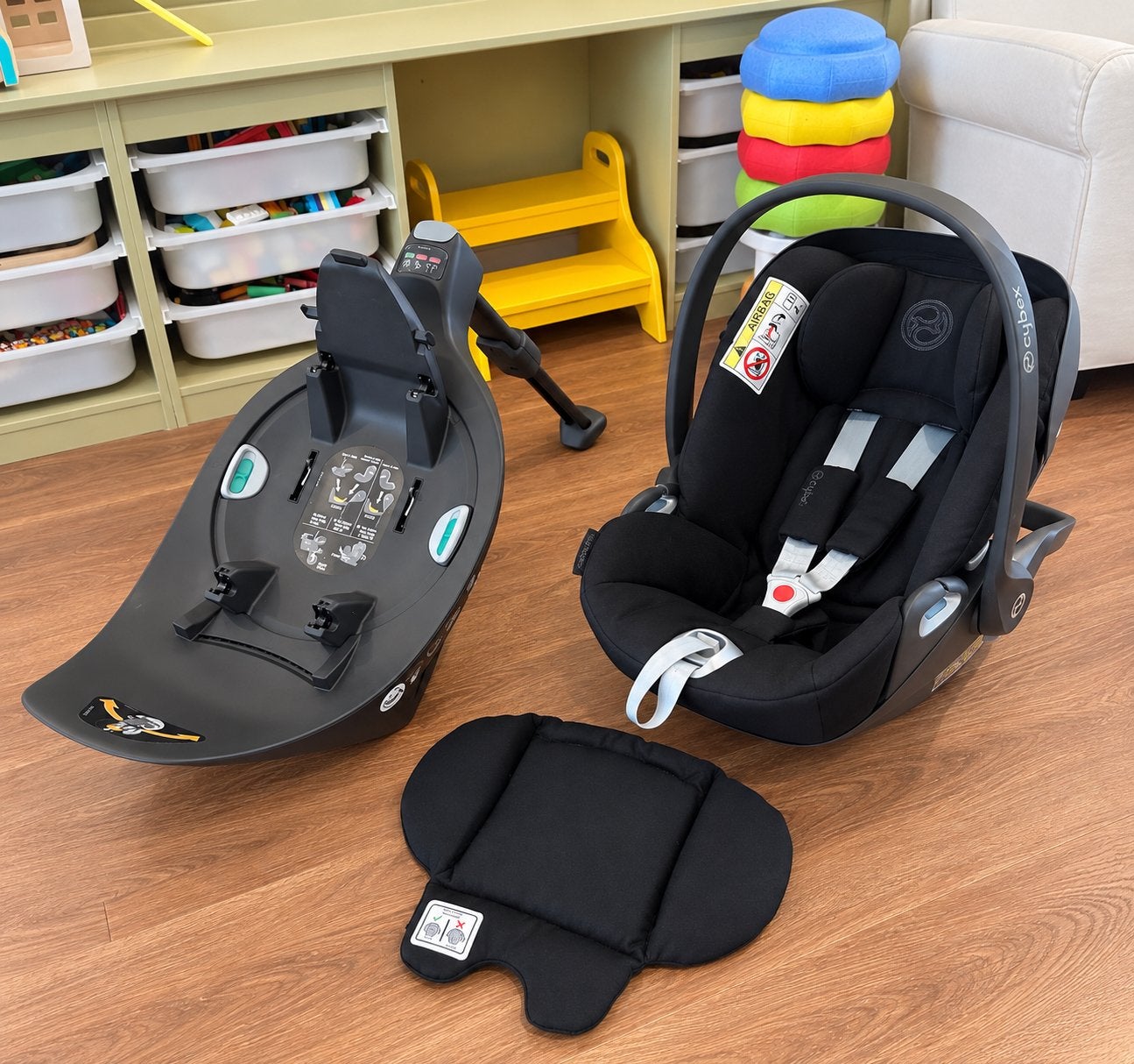 Cybex Cloud Z i-Size Plus + Base Z, Deep Black complete set, Kinderen en Baby's, Zo goed als nieuw, Isofix, 0 t/m 13 kg, Ophalen
