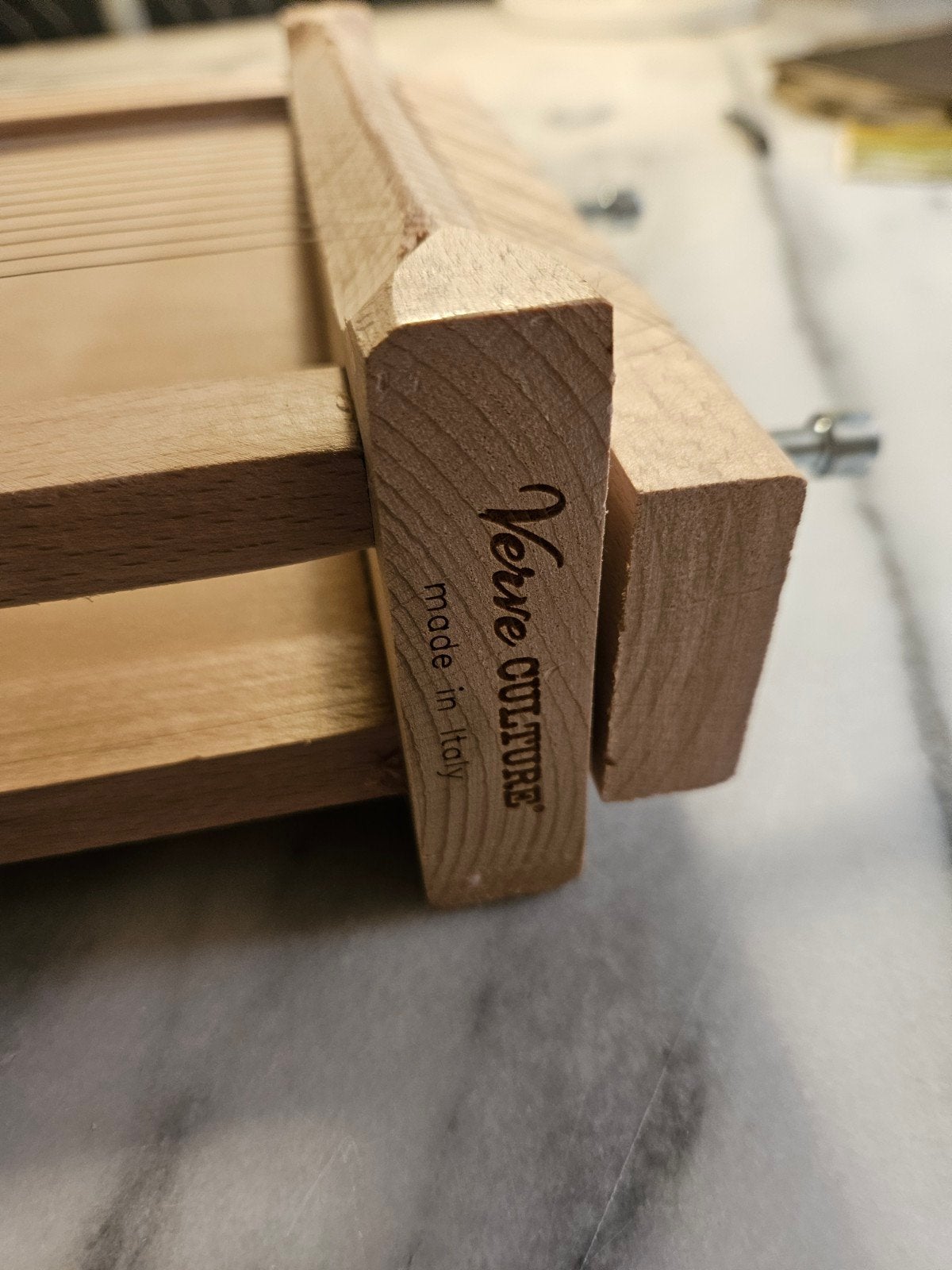 Verre Culture Pasta Chitarra - Pastamachine Hout, Ophalen, Hout, Zo goed als nieuw, Pastamachine
