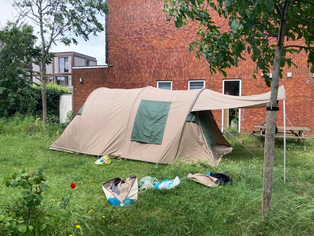 Falco Buizerd 350, Caravans en Kamperen, Ophalen, Gebruikt, Tot en met 4