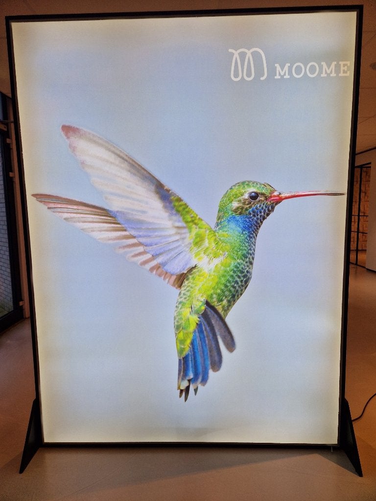 Professionele dubbelzijdige LED-presentatiezuil, Ophalen, Zo goed als nieuw, Lichtbak of (neon) lamp