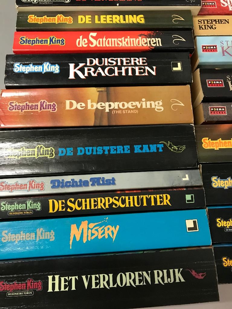 T.K. 13 Boeken en nog 21 Pockets van Stephen King zie lijst, Ophalen of Verzenden, Gelezen, Stephen King, Wereld overig