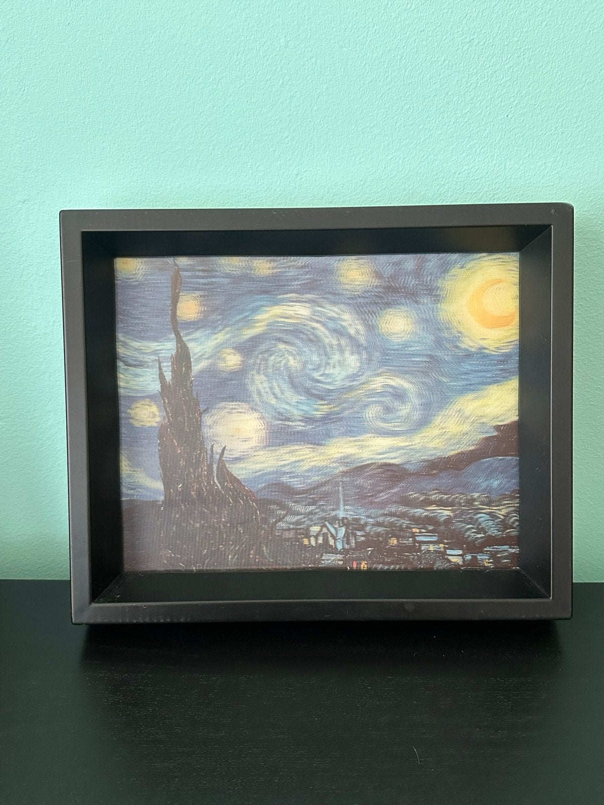 3D LIJST -  Miniaturen | Vintage | Sterrennacht | Van Gogh, Antiek en Kunst, Kunst | Schilderijen | Klassiek, Ophalen of Verzenden