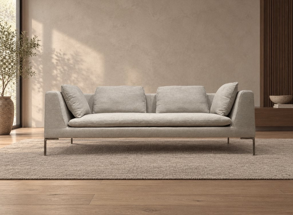 NIEUW B&B Italia Charles 3-Zits + GARANTIE | NP €9.500, Design Bank Bankstel Zetel 3-Zits B&B Italia, 75 tot 100 cm, Www.designplaats.nl