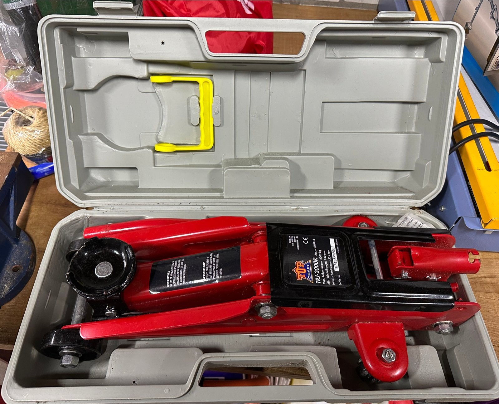 Nieuwe Garagekrik in Koffer - Top Craft TRJ-2000K, Auto diversen, Ophalen, Nieuw, Hydraulisch, Garagekrik