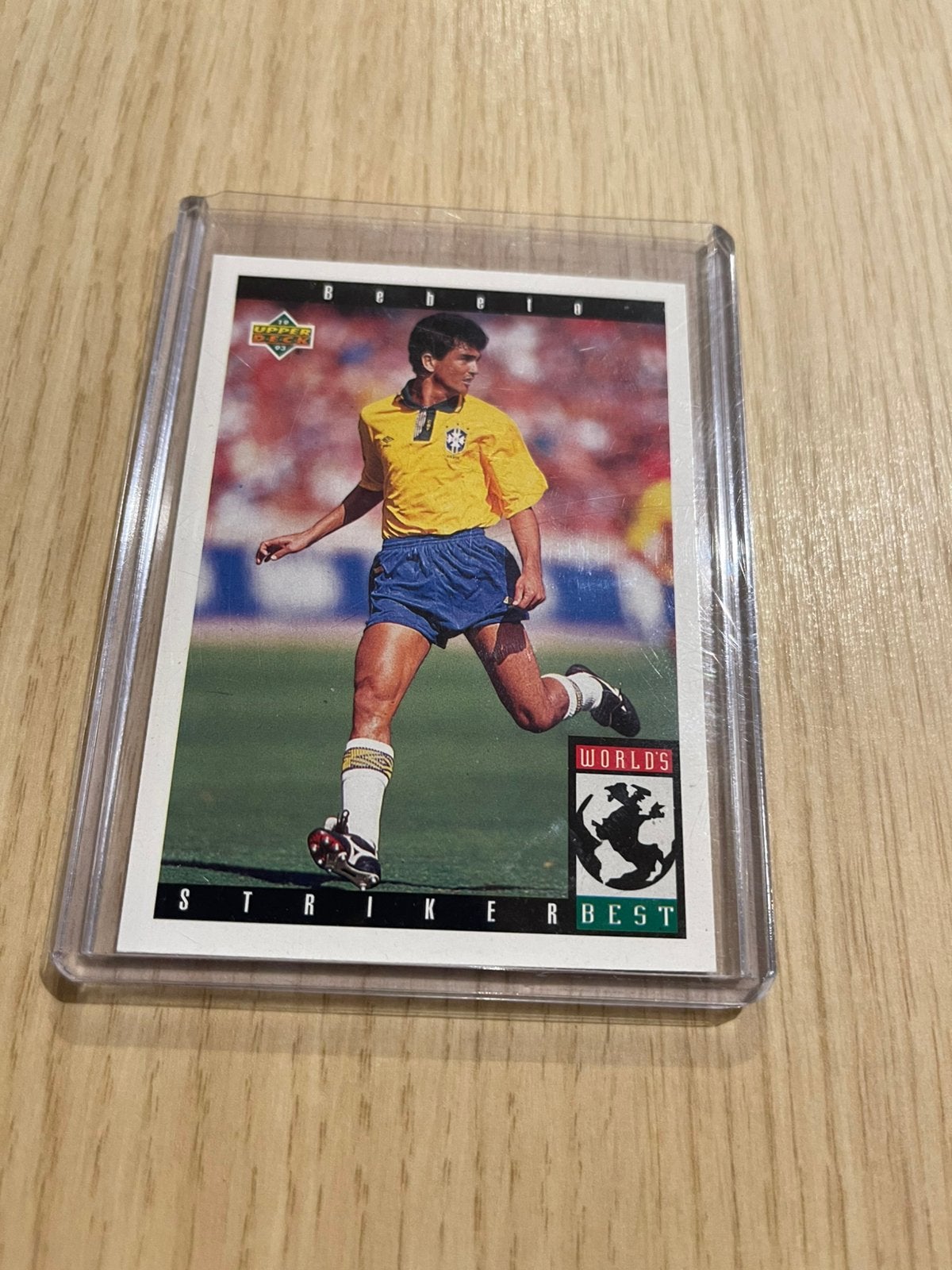 Bebeto Brazilie WK 1994 Upperdeck, Ophalen of Verzenden, Zo goed als nieuw, Sticker