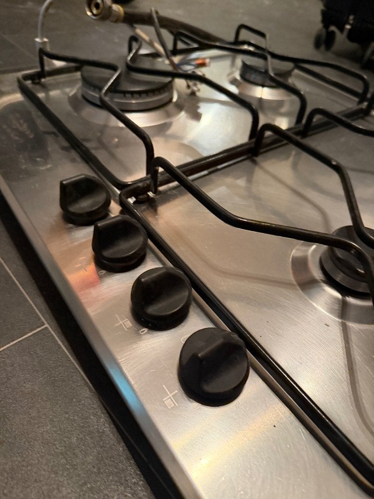 Whirlpool AKT 6685/IX 4-pits gaskookplaat, Witgoed en Apparatuur, Ophalen, 4 kookzones, Zo goed als nieuw, Inbouw